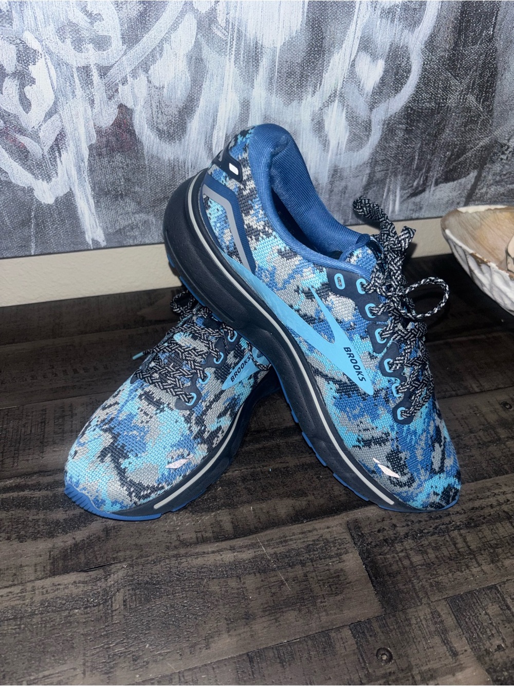 Brooks Ghost 15 Star/Eclipse/Grotto limited edition color pattern Womens SZ 8.5 - Picture 10 of 12